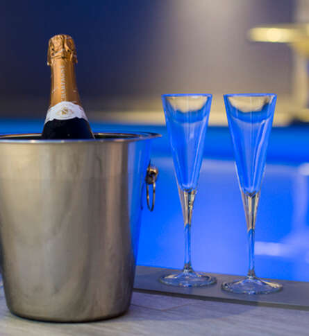 Soin bien-être Bouteille de champagne