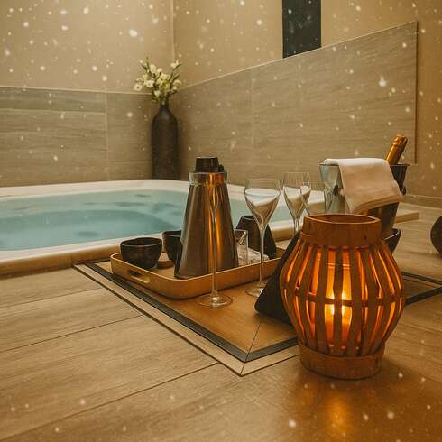 Wellness treatment Pack Spa : accès Spa privatif 2pers & demi bouteille de champagne 