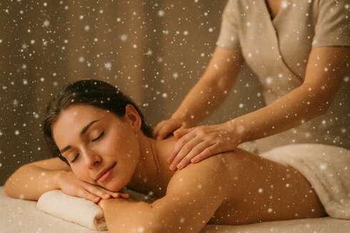 Soin bien-être Accès Spa/piscine & Massage 2 pers & demi bouteille de champagne 